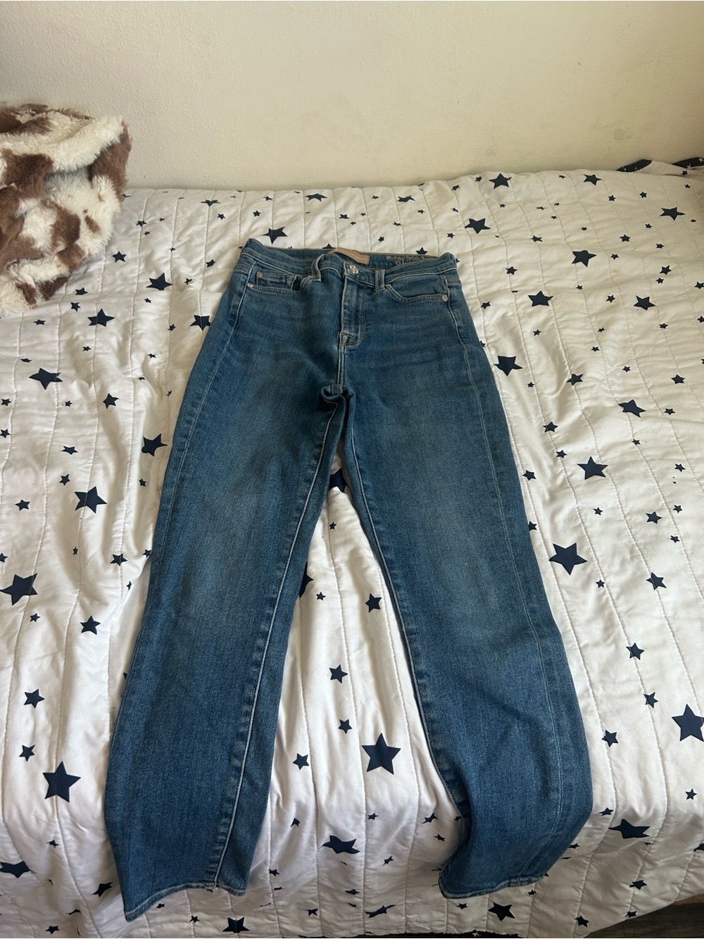 7 For All Mankind Medium Blue Straight-Leg Women’s Jeans